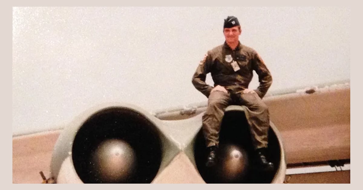 Featured image: Man in uniform (Paul Grubbs) sits on the wing of a B-52 bomber - Read full post: Stories from a Career B-52 Pilot