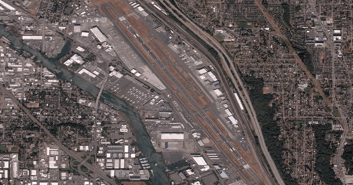 Featured image: Satellite image of King County International Airport and the surrounding region - Read full post: Seattle: Satellite Capital of The World